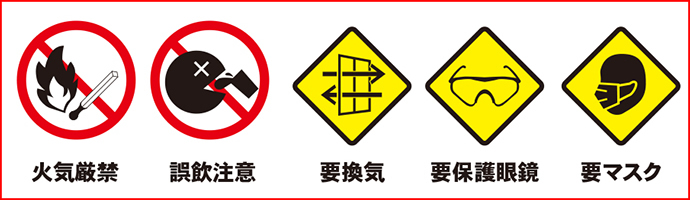 使用上の注意マーク